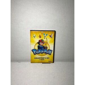 Pokemon Collector's Set 4 Films DVD Heroes 4Ever Destiny Deoxys Jirachi Miramax